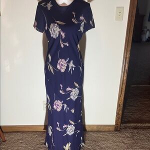David Warren Floral Print Maxi Dress